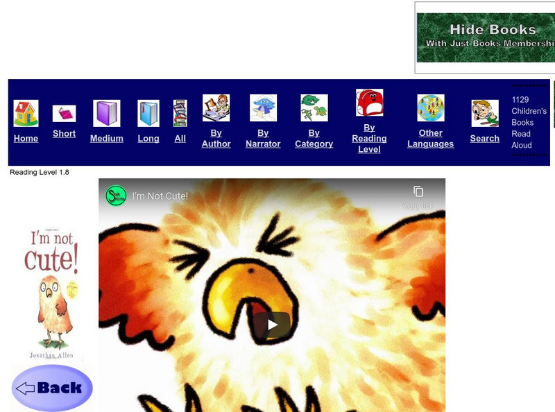 Just Books Read Aloud: Jonathon Allen: I'm Not Cute eBook