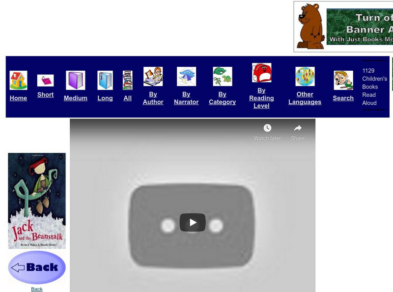 Just Books Read Aloud: Jack and the Beanstalk eBook