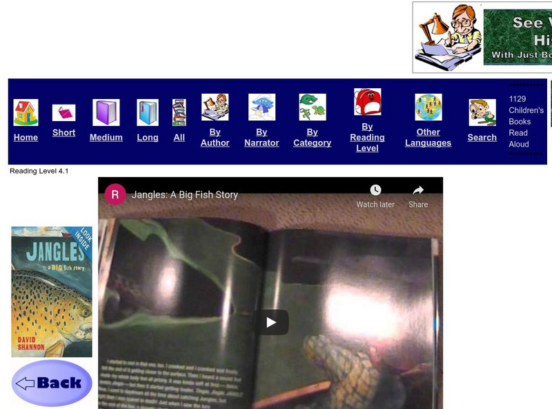 Just Books Read Aloud: David Shannon: Jangles: A Big Fish Story eBook