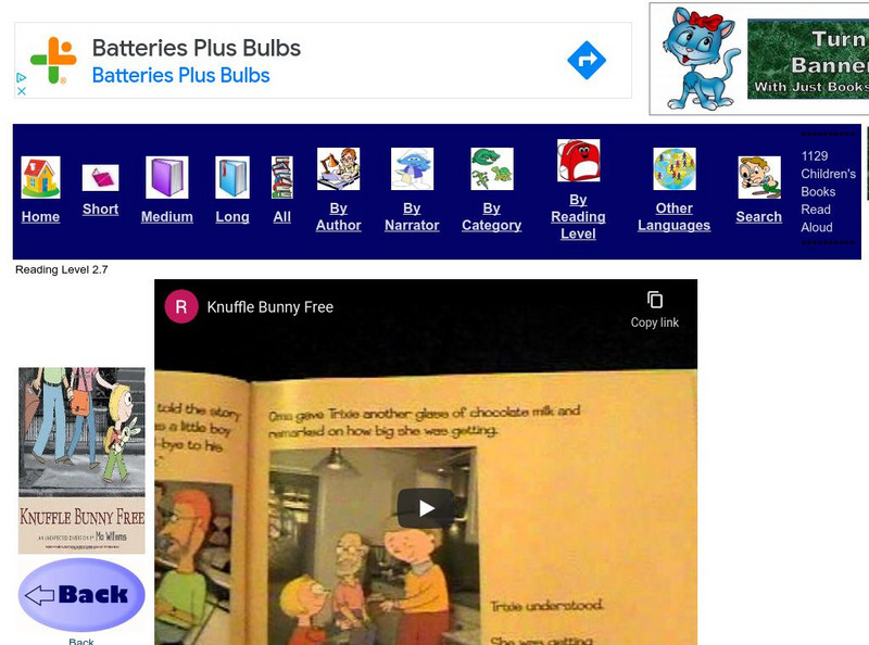 Just Books Read Aloud: Mo Willems: Knuffle Bunny Free eBook