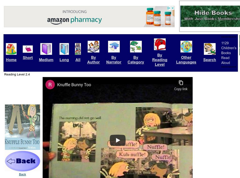 Just Books Read Aloud: Mo Willems: Knuffle Bunny Too eBook