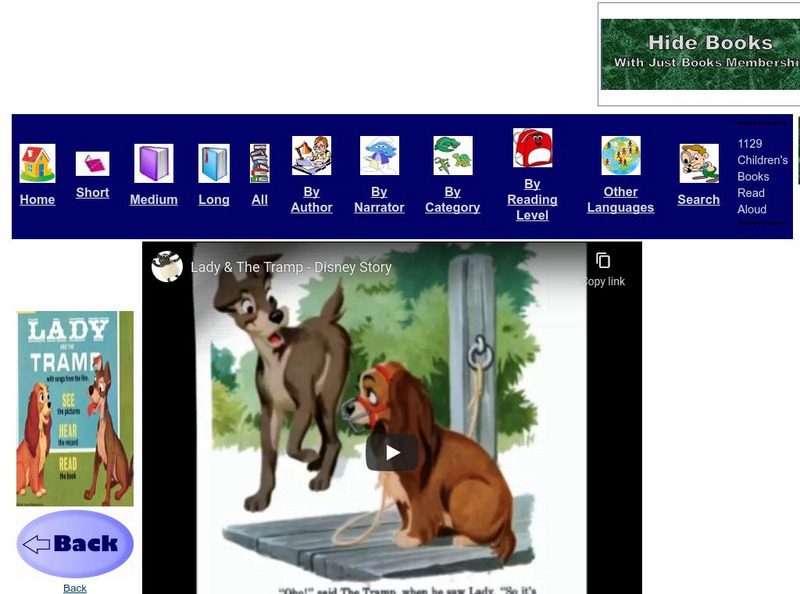 Just Books Read Aloud: Walt Disney: Lady and the Tramp eBook