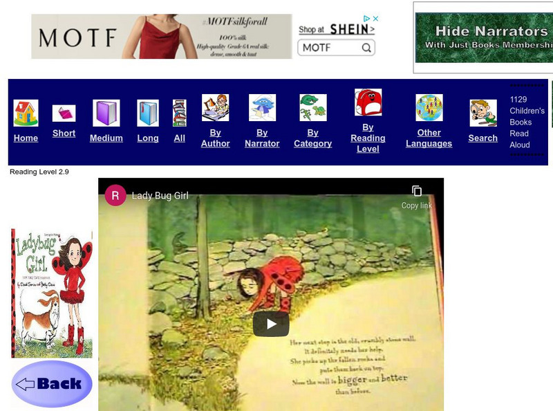 Just Books Read Aloud: Jacky Davis and David Soman: Ladybug Girl eBook