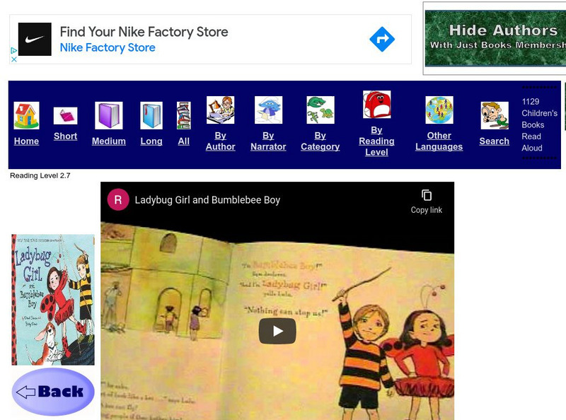 Just Books Read Aloud: Ladybug Girl and Bumblebee Boy eBook