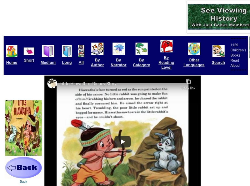 Just Books Read Aloud: Walt Disney: Little Hiawatha eBook