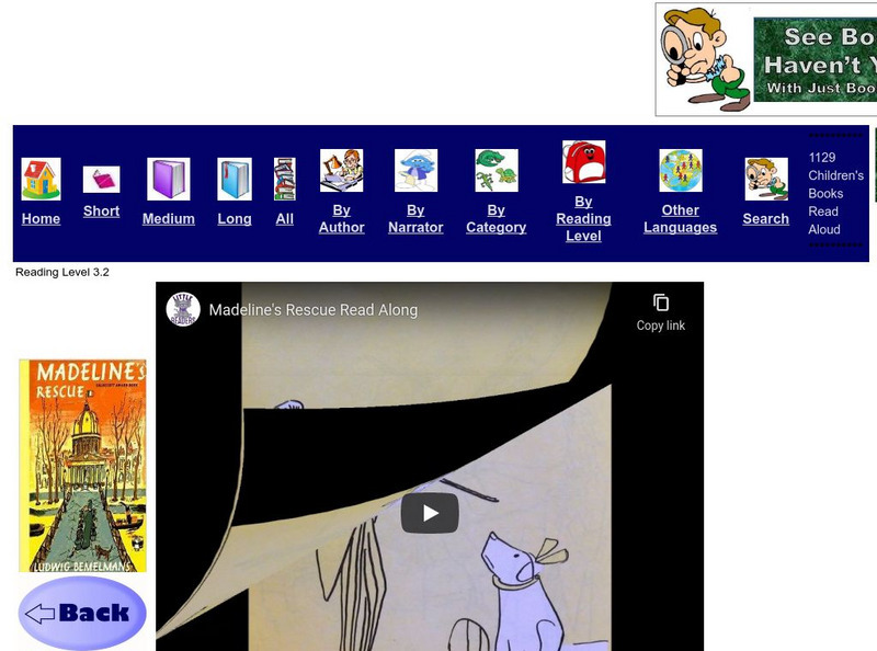 Just Books Read Aloud: Ludwig Bermelmans: Madeline's Rescue eBook