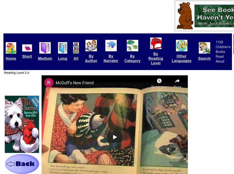 Just Books Read Aloud: Rosemary Wells: Mc Duff's New Friend eBook