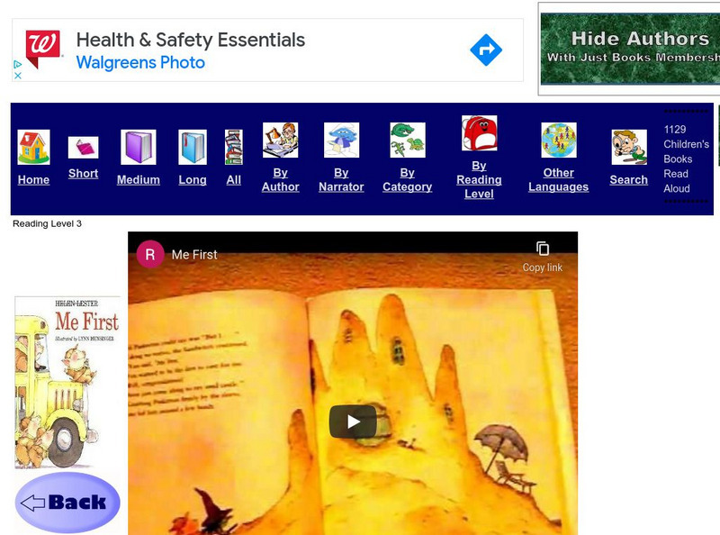 Just Books Read Aloud: Helen Lester: Me First eBook