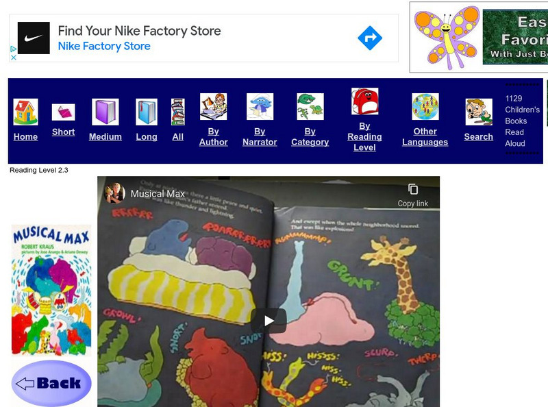 Just Books Read Aloud: Robert Kraus: Musical Max eBook