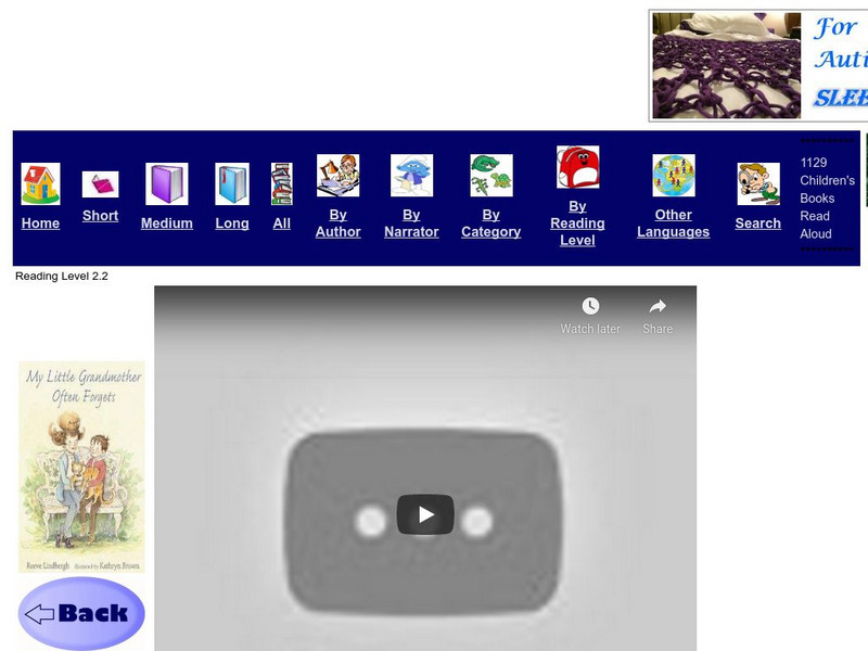 Just Books Read Aloud: Reeve Lindbergh: My Little Grandmother Often Forgets eBook