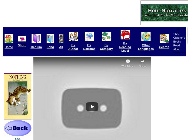 Just Books Read Aloud: Mick Inkpen: Nothing eBook Just Books Read Aloud: Mick Inkpen: Nothing eBook