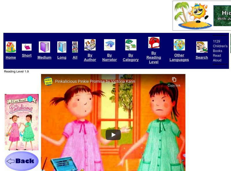 Just Books Read Aloud: Victoria Kann: Pinkalicious Pinkie Promise eBook
