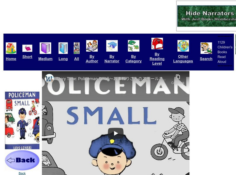 Just Books Read Aloud: Lois Lenski: Policeman Small eBook