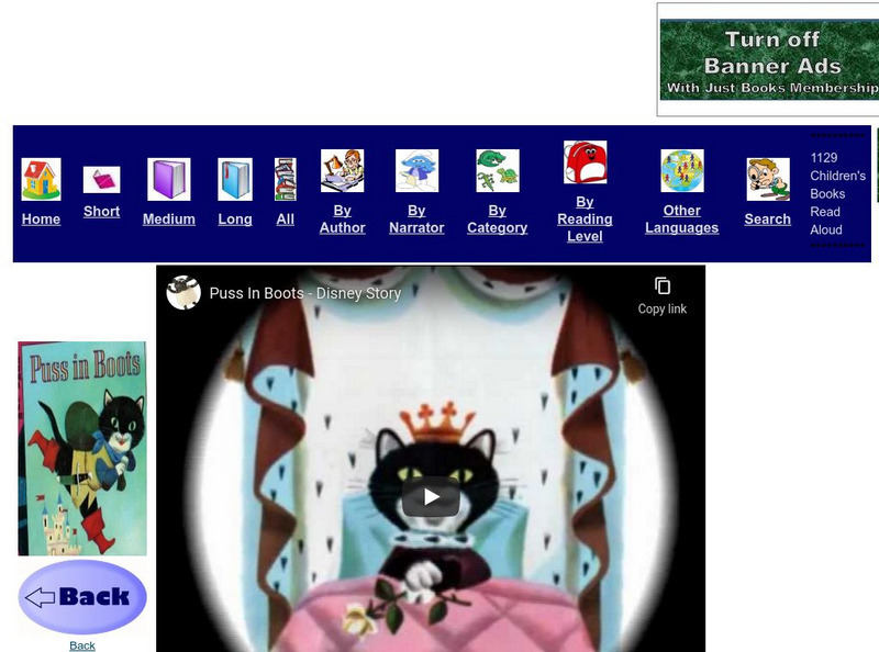 Just Books Read Aloud: Walt Disney: Puss in Boots eBook