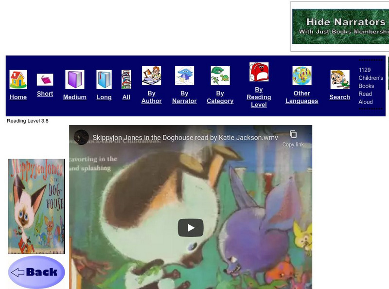 Just Books Read Aloud: Judy Schachner: Skippyjon Jones in the Doghouse eBook