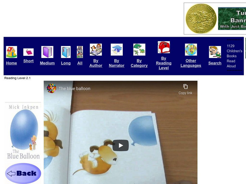 Just Books Read Aloud: Mick Inkpen: The Blue Balloon eBook