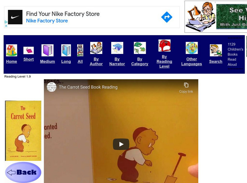 Just Books Read Aloud: Ruth Krauss: The Carrot Seed eBook