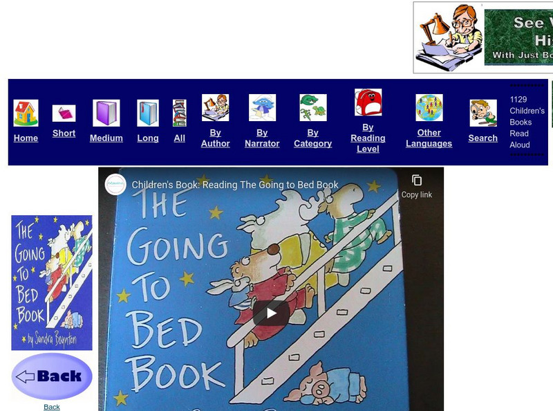 Just Books Read Aloud: Sandra Boynton: The Going to Bed Book eBook
