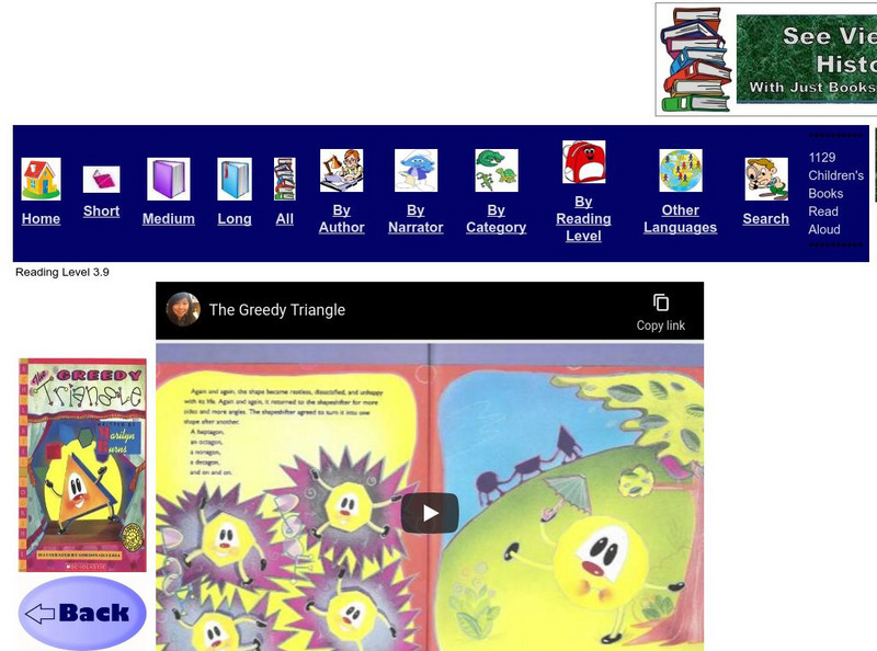 Just Books Read Aloud: Marilyn Burns and Gordon Silveria: The Greedy Triangle eBook