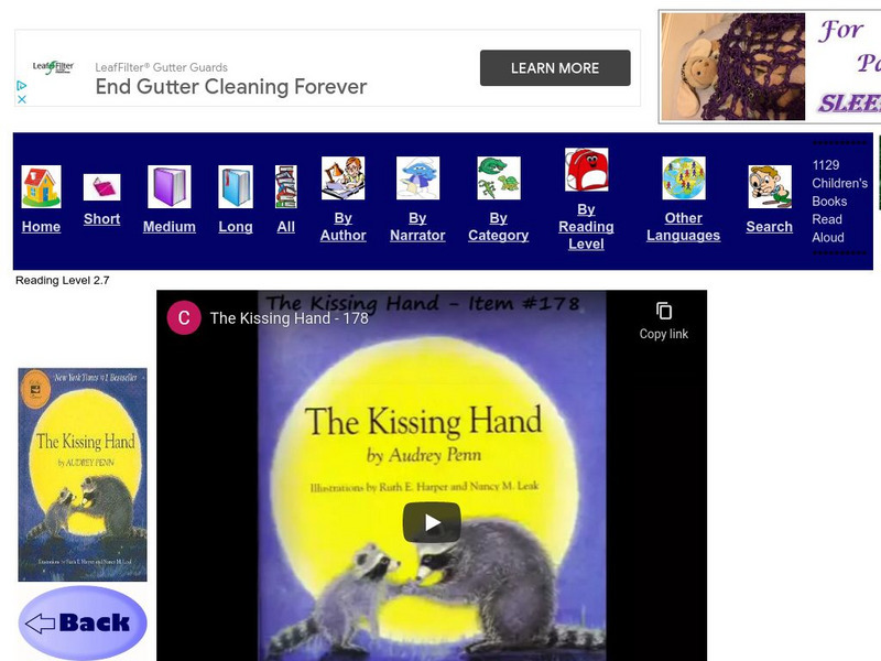 Just Books Read Aloud: Audrey Penn: The Kissing Hand eBook