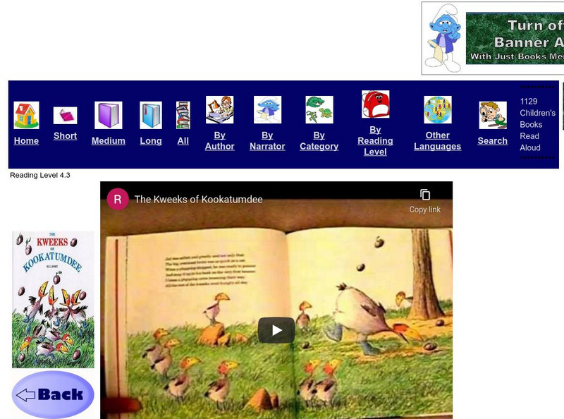 Just Books Read Aloud: Bill Peet: The Kweeks of Kookatumdee eBook