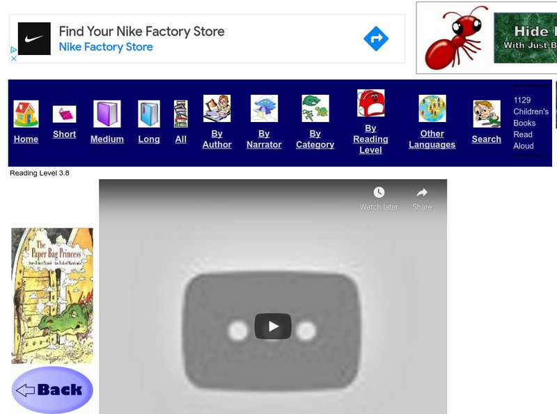 Just Books Read Aloud: Robert Munsch: The Paper Bag Princess eBook