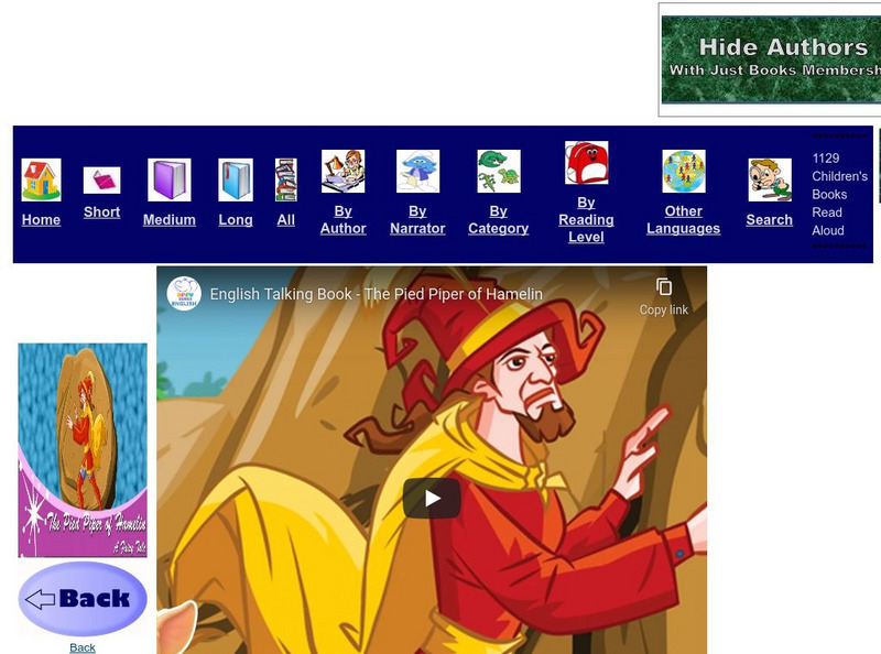 Just Books Read Aloud: Appu Series: The Pied Piper of Hamlin: A Fairy Tale eBook Just Books Read Aloud: Appu Series: The Pied Piper of Hamlin: A Fairy Tale eBook