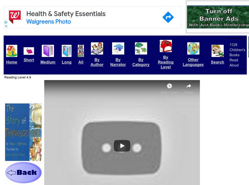 Just Books Read Aloud: The Story of Thanksgiving eBook