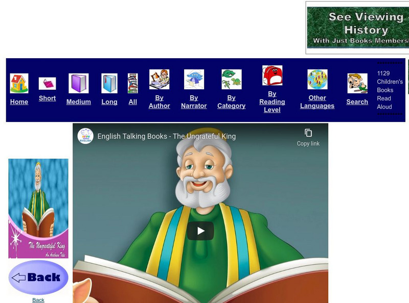 Just Books Read Aloud: Pu Series: The Ungrateful King: An Arabian Tale eBook