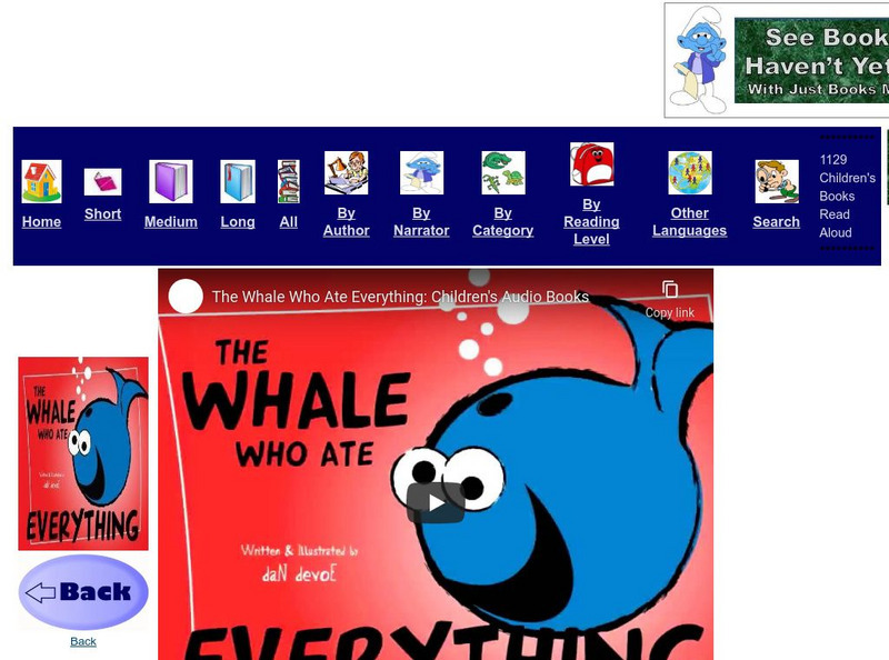 Just Books Read Aloud: Dan Devoe: The Whale Who Ate Everything eBook Just Books Read Aloud: Dan Devoe: The Whale Who Ate Everything eBook