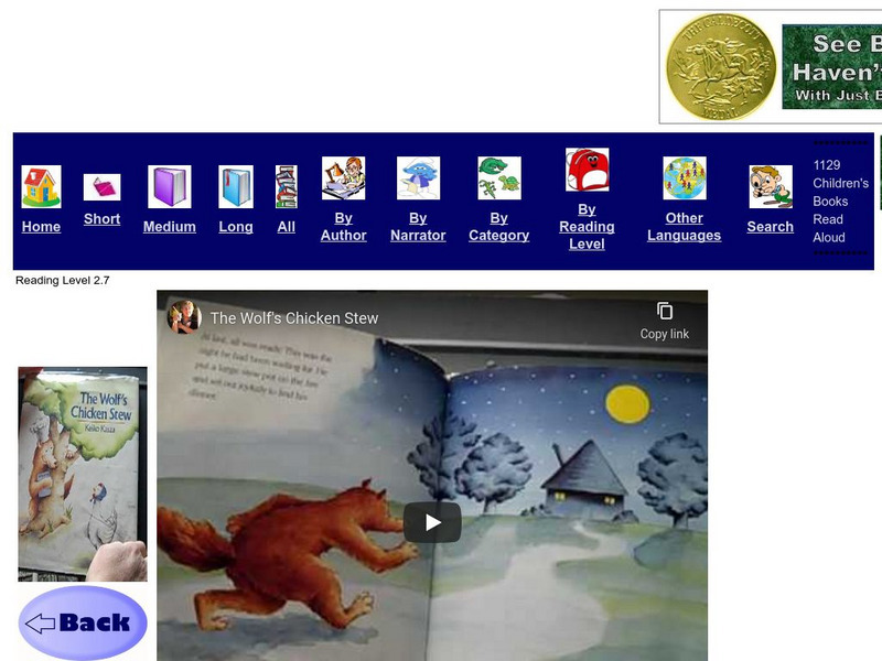 Just Books Read Aloud: Keiko Kasza: The Wolf's Chicken Stew eBook