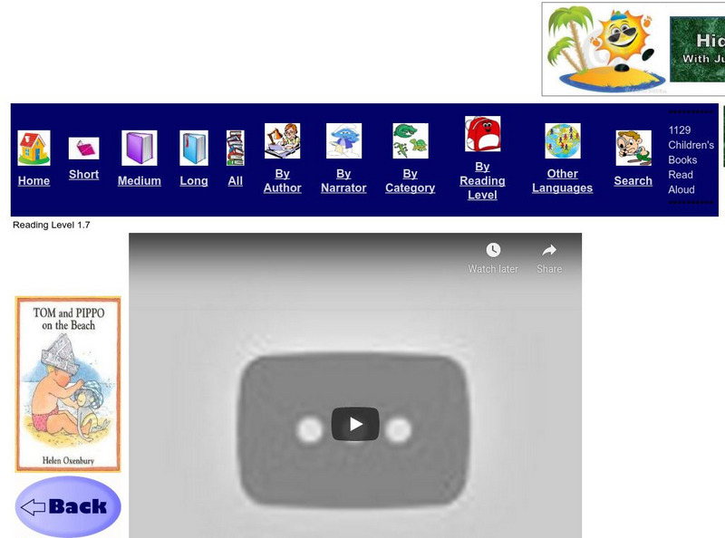 Just Books Read Aloud: Helen Oxenbury: Tom and Pippo on the Beach eBook