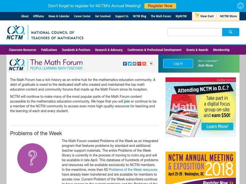 The Math Forum: The Cylinder Problem: Elementary Lesson Activity The Math Forum: The Cylinder Problem: Elementary Lesson Activity