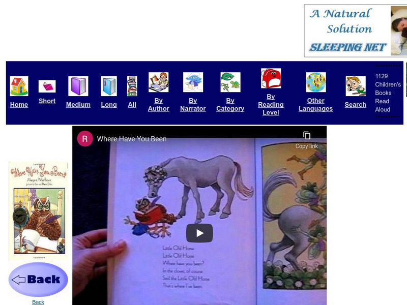 Just Books Read Aloud: Margaret Brown: Where Have You Been eBook Just Books Read Aloud: Margaret Brown: Where Have You Been eBook