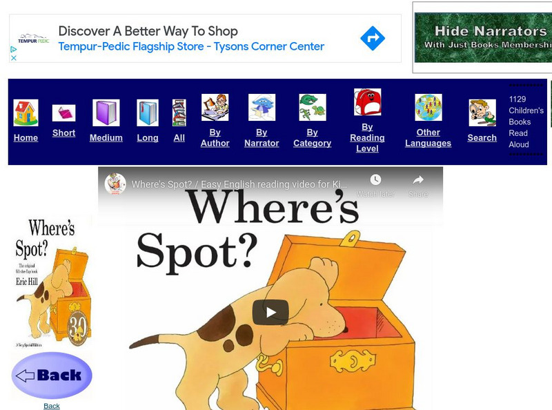 Just Books Read Aloud: Eric Hill: Where's Spot eBook