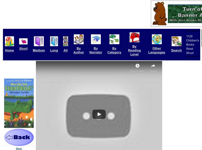 Just Books Read Aloud: Where's Your Smile Crocodile eBook