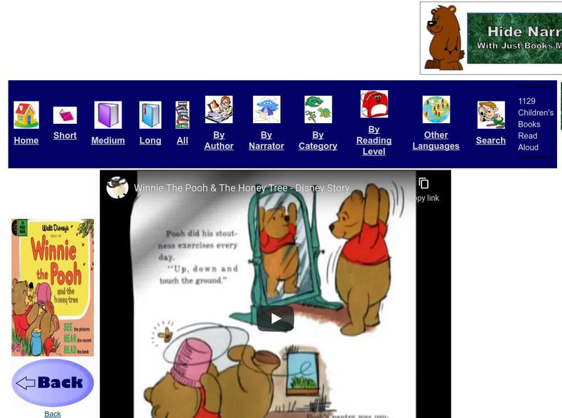 Just Books Read Aloud: Walt Disney: Winnie the Pooh and the Honey Tree eBook
