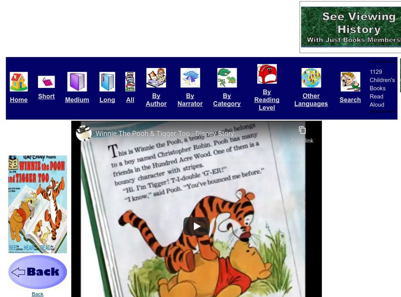 Just Books Read Aloud: Walt Disney: Winnie the Pooh and Tigger Too eBook