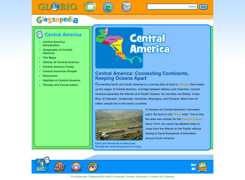 Glossopedia: Central America Handout Glossopedia: Central America Handout