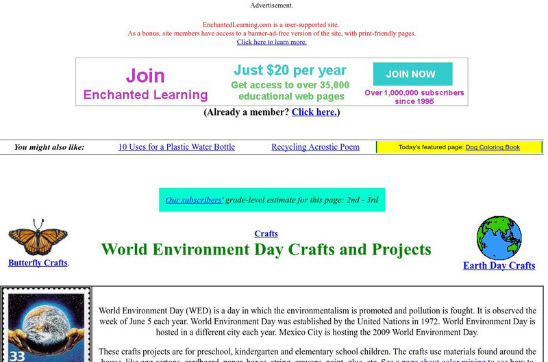 Enchanted Learning: World Environment Day Activities Activity Enchanted Learning: World Environment Day Activities Activity