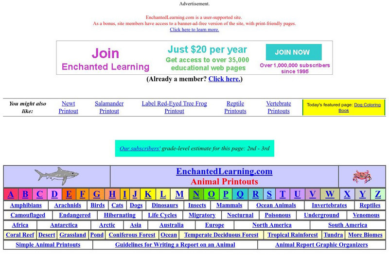 Enchanted Learning: Amphibians Activity Enchanted Learning: Amphibians Activity