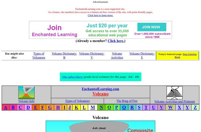 Enchanted Learning: Volcano Website Enchanted Learning: Volcano Website