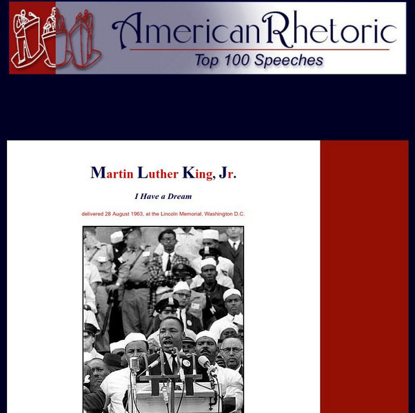 American Rhetoric: Martin Luther King, Jr. Audio