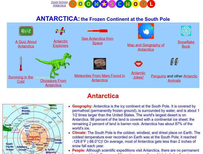 Enchanted Learning: Zoom School: Antarctica Unit Plan Enchanted Learning: Zoom School: Antarctica Unit Plan
