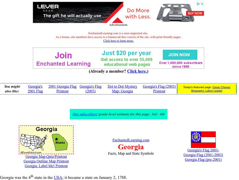 Enchanted Learning: Georgia Unit Plan Enchanted Learning: Georgia Unit Plan