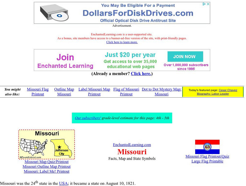 Enchanted Learning: Missouri Unit Plan Enchanted Learning: Missouri Unit Plan