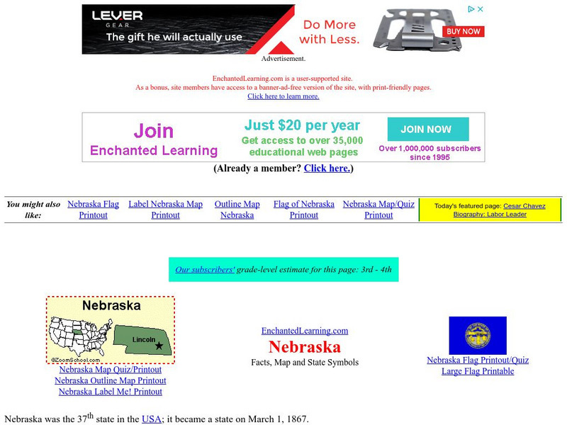 Enchanted Learning: Nebraska Unit Plan Enchanted Learning: Nebraska Unit Plan