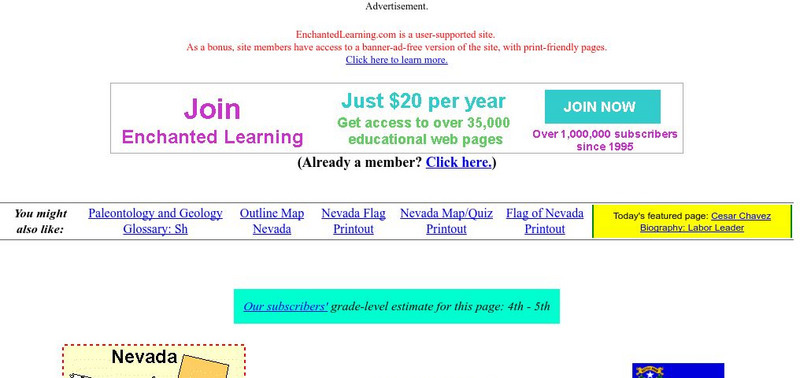 Enchanted Learning: Nevada Unit Plan Enchanted Learning: Nevada Unit Plan