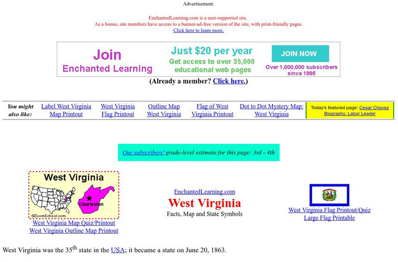 Enchanted Learning: West Virginia Unit Plan Enchanted Learning: West Virginia Unit Plan