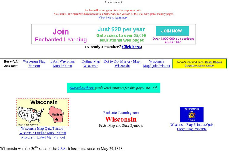 Enchanted Learning: Wisconsin Unit Plan Enchanted Learning: Wisconsin Unit Plan